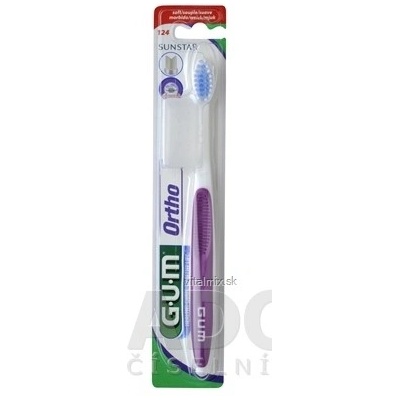 Profimed GUM Ortho zubná kefka pre nositeľov strojčekov soft 1 ks