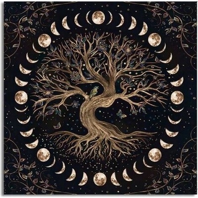 Koberec 50 x 50 cm - Magický strom