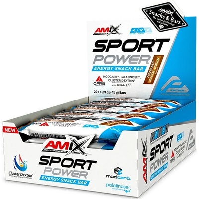 AMIX Sport Power Energy Snack Bar 20 x 45 g