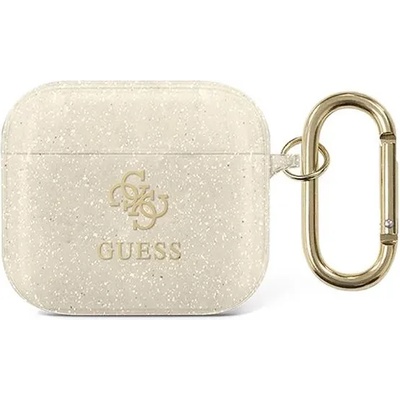 Guess Калъф Guess GUA3UCG4GD за AirPods 3, златист, Glitter Collection (GUA3UCG4GD)