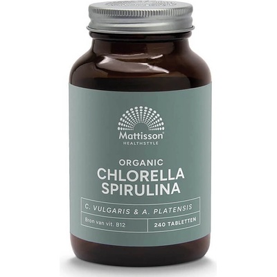 Mattisson Healthstyle Organic Chlorella Spirulina, 240 таблетки, Mattisson Healthstyle (MT2203)