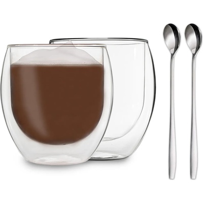 Feelino Двустенна чаша DUOS 80 мл, включително лъжичка (DE0WRNEAVS) (DE0WRNEAVS)
