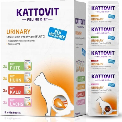 Kattovit Feline Diet Urinary Mix chutí 12 x 85 g