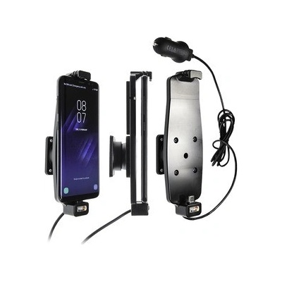 Brodit držák do auta na Samsung Galaxy S10/S9/S8 a jiné s pružinou, s nab. z cig. zapalovače/USB 521964
