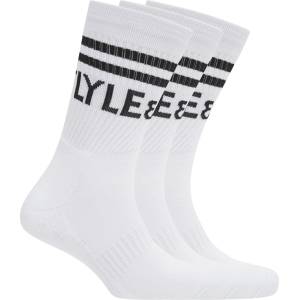 Lyle and Scott Чорапи Lyle and Scott Men's Crew Socks - Bright White - sportihobi - 61,59 лв