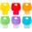Nite Ize Identy Keychain assorted 6 units - Multicolor (Assorted)