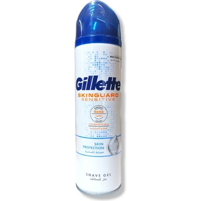 Gillette гел за бръснене, Skinguard, Sensitive, 200мл