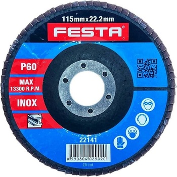 Festa Kotouč lamelový 115 mm P60 22141