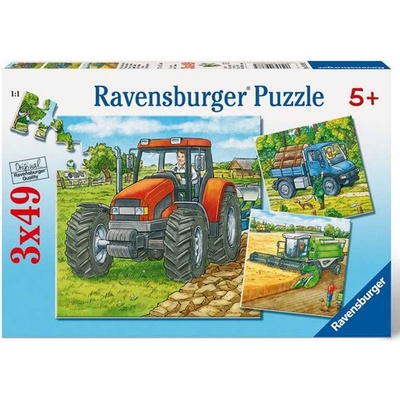 Ravensburger Zemědělské stroje 3 x 49 dílků