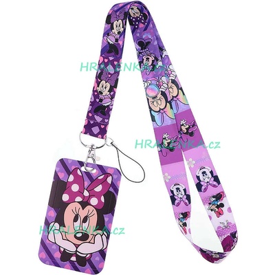 Šňůrka na krk s cedulkou Minnie Mouse