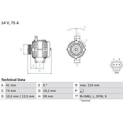 Alternátor BOSCH 0 986 042 650