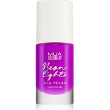 MUA Makeup Academy Neon Lights neónový lak na nechty Ultraviolet 8 ml