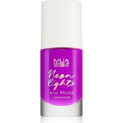 MUA Makeup Academy Neon Lights neónový lak na nechty Ultraviolet 8 ml