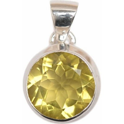 Nefertitis Topaz žlutý Lemon přívěsek stříbro P412 NF64076