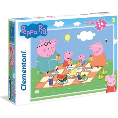 CLEMENTONI Prasátko Peppa MAXI 24 dílků