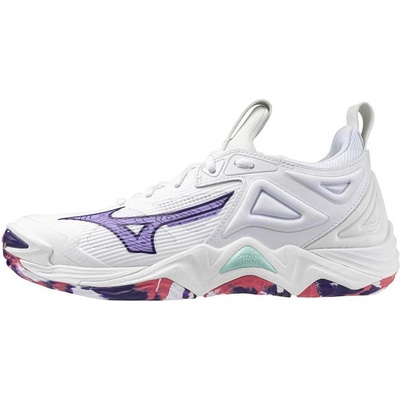 Mizuno WAVE MOMENTUM 3 W biela,fialová
