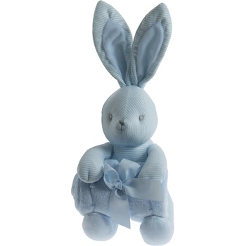 Gamberritos Одеало 80х110 + играчка Зайче, синьо (108841)