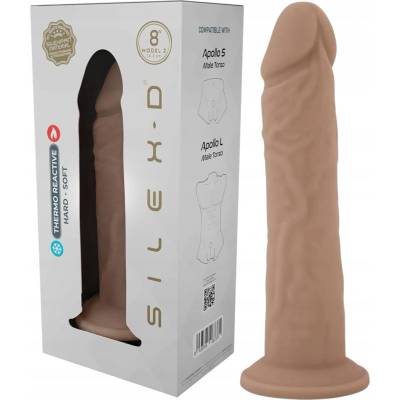 Silexd realistické dildo 20,6 cm tekutý silikón 2 8"