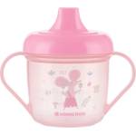 KikkaBoo Чаша с твърд накрайник KikkaBoo - Forest Party, Pink, 150 ml (31302030073)