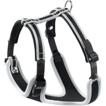 Ferplast - Ergocomfort XL - Регулируем нагръдник за кучета с мека подплата, гръдна обиколка 82-92 см. и вратна 64 до 74 см. - сиво черен