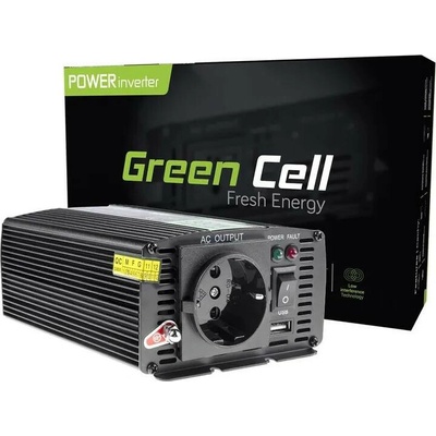 Green Cell INV03DE z 12V na 230V 500W/1000W modifikovaný sinus