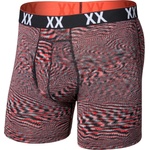 Saxx Мъжко синтетично термобельо Saxx Multi-Sport Mesh Boxer Brief Fly Synthetic base layer - Hyperspace / Red Hot (014-2278-0913)