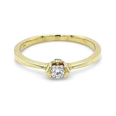 Beny Jewellery zlatý zásnubní s Diamantem 2011259