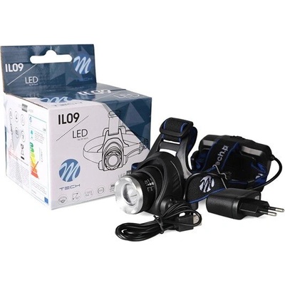 m-tech il09 акумулаторна led лампа за глава (il09)