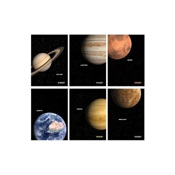 STREET Тетрадка с телчета Planet А4 54л малки квадратчета