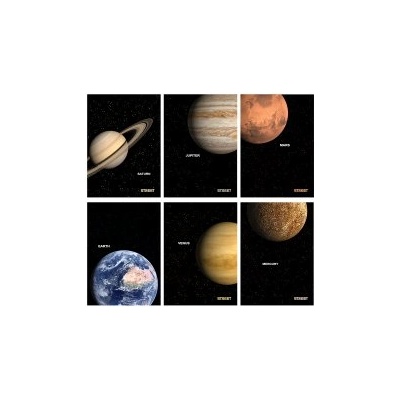 STREET Тетрадка с телчета Planet А4 54л малки квадратчета