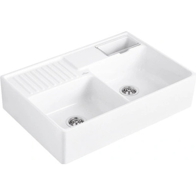 Villeroy & Boch Double-bowl sink 90 White alpin