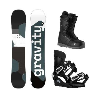 Gravity Adventure 24/25 snowboard + Gravity Drift black/white vázání + Gravity Void black/grey boty - 156 cm + XL (EU 46-48)