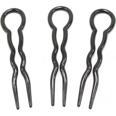 Plastové vlásenky 3 ks černá – Hledejceny.cz