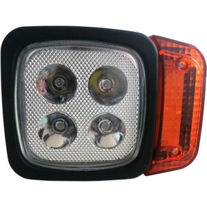  Ляв LED Фар с Мигач, Подходящ за Трактор, Комбайн, Багер, Снегорин и др - 4 диода, 12W, 1000lm