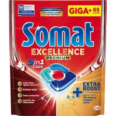 Somat Excellence Premium 5v1 kapsle do myčky 65 ks – Zboží Dáma