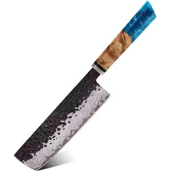 HARAHU Дамаски кухненски нож AI-37542 - Nakiri / Син KP37542 (AI-37542)