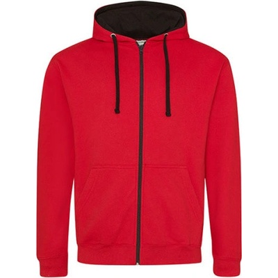 Just Hoods dámska mikina na zips JH053 Fire Red