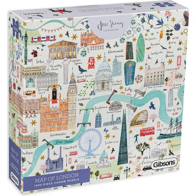 Gibsons Пъзел Gibsons от 1000 части - Карта на Лондон (G6606)