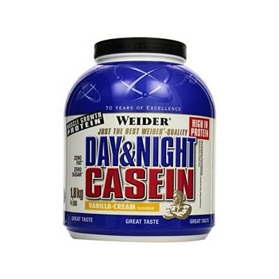 Weider 100% DAY & NIGHT Casein, 1800g Vanilka