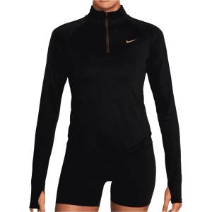 Nike Дамска тениска Nike Women's Tempo Dri-Fit Half-Zip Top Running shirt - Black / Reflective Silver (916-5407-0112)