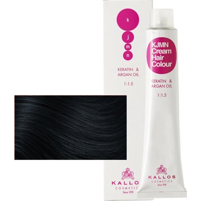 Kallos KJMN barva na vlasy 1.10 modro černá 100 ml
