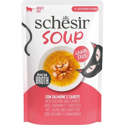 Schesir Soup - сьомга с моркови, 40 г саше