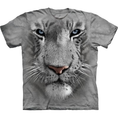The Mountain White Tiger Face tiger sivé