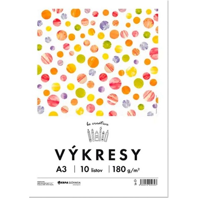 Krpa Výkresy 180 g A3 10 ks farba biela