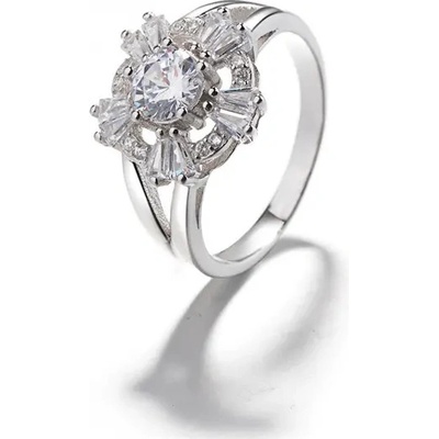 Majya Stříbrný prsten LAURA se zirkony 10053