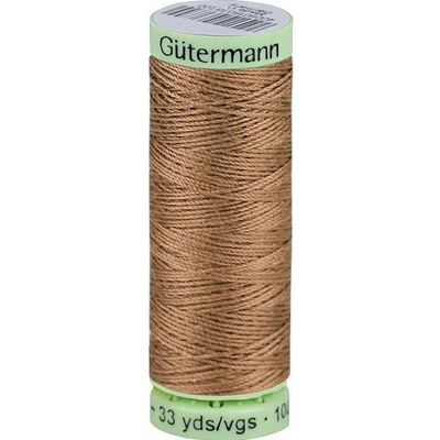 Polyesterové nitě Gütermann Jeans návin 30 m, střední, 868 hnědá přírodní