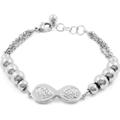 BRUNOshop.cz Náramek NEKONEČNO s kamínky S2661