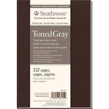 Strathmore Serie 400 Toned Gray Softcover Book Скицник 20 x 14 cm 118 g (P481-105-4)