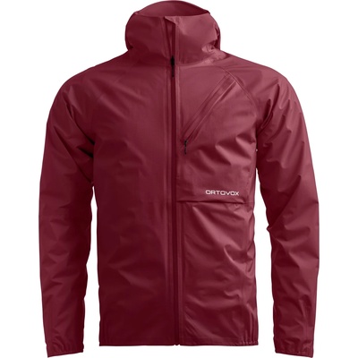 Ortovox Мъжко водоустойчиво яке Ortovox Trace 2.5L Jacket Waterproof jacket - Red Malbec - размер XXL (002-3904-0315)