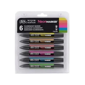 Winsor & Newton Маркер Promarker 6 неонови цвята